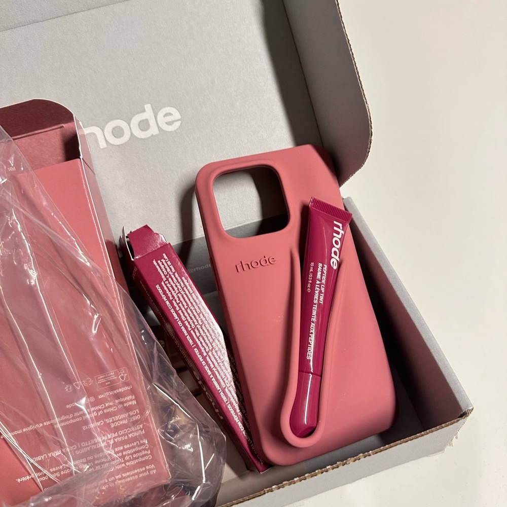 Rhode lipstick phone case 14 pro lip case